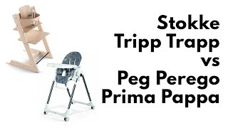 StokkeTripp Trapp vs Peg Perego Prima Pappa  Best High Chair 2020  Bambi Baby Review [upl. by Asssilem]