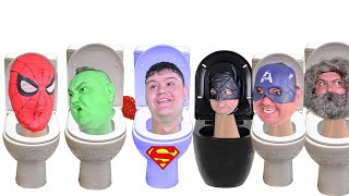 Superheroes Transform Into Skibidi Toilet [upl. by Coretta]