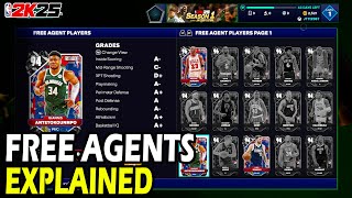 NBA 2k25  Free Agents Explained [upl. by Abih]