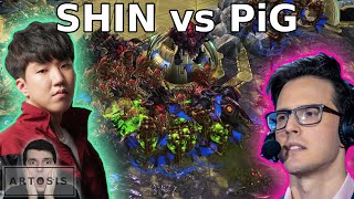 Crazy good Mirror  SHIN vs PiG  StarCraft 2 [upl. by Nnaytsirk114]