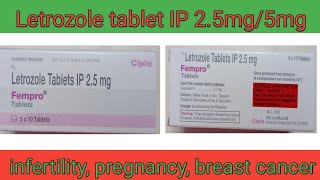 Letrozole tablet IP 25mg5mg [upl. by Aniroc]