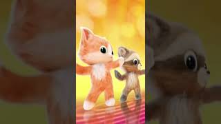 Cute Cat Best Friends Dancing Video [upl. by Redliw]