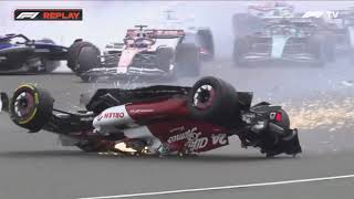 BRUTAL ACCIDENTE EN F1 SILVERSTONE 2022 [upl. by Arianna]