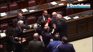 Autonomia Rissa in parlamento Donno M5s esce in carrozzella [upl. by Adnohral]