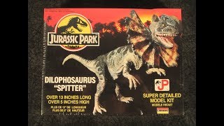 Lindberg Jurassic Park Dilophosaurus quotSpitterquot Model Kit Complete [upl. by Ainirtak]