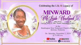 Interment Service  For The Late Minward McLeish  Newland Miss Prim [upl. by Malissa]