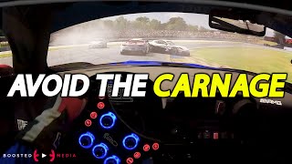 HYPERREALISTIC IRACING  Carnage at Road Atlanta [upl. by Yornek]