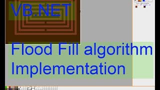 VBNet Flood Fill Algorithm Visualization [upl. by Aryahay]