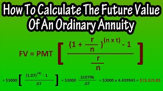 How To Calculate The Future Value Of An Ordinary Annuity Using The Formula Explained [upl. by Karoly]