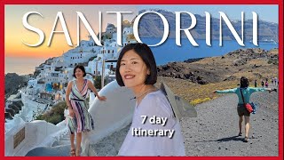 Ultimate 7 day itinerary for Santorini 2024 l Best things to do in Santorini for the first time vlog [upl. by Zetram]