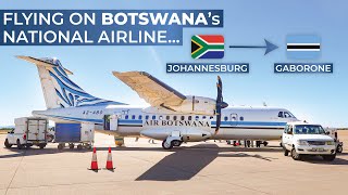 TRIPREPORT  Air Botswana ECONOMY  ATR 42500  Johannesburg  Gaborone [upl. by Dey]