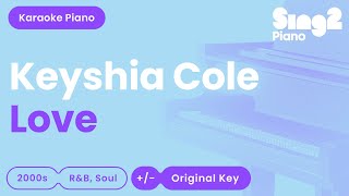 Keyshia Cole  Love Piano Karaoke [upl. by Werda706]