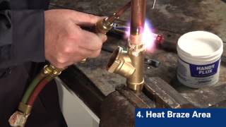 Brazing Copper to Brass with SilFos® [upl. by Aiken556]