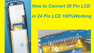 How to Convert 20 pin LCD in 24 pin LCD  Convert 20 pin display in 24 pin display [upl. by Ginder]