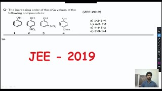 CHEMISTRY JEE Mains Find the increasing order of pKa of following compounds  pKa tricks [upl. by Fonville134]