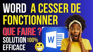 Comment récupérer mon document lorsque Word à cesser de fonctionner brusquement  Tutoriel pas à pas [upl. by Allesiram903]