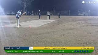 Live Cricket Match  Naraji 11 vs Veterinary 11  30Apr24 0934 PM 10 overs  Vpl Cricket Ground V [upl. by Survance]