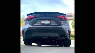 2020 Corolla XSE CVT exhaust with APEXi N1 Extreme Muffler installed [upl. by Krystalle254]