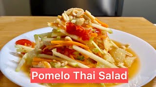 Pomelo Thai Salad  How to Make Thai Salad calm cooking version [upl. by Delmore]