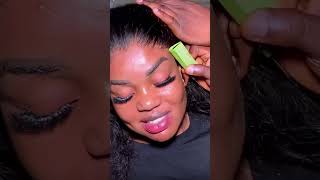 Freestyle full frontal wig install process 🥰🔥 [upl. by Asirrac]