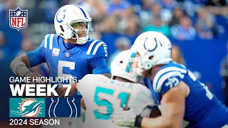 Miami Dolphins vs Indianapolis Colts  2024 Week 7 Game Highlights [upl. by Llerrah]