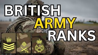 BRITISH ARMY RANKS [upl. by Mahseh809]