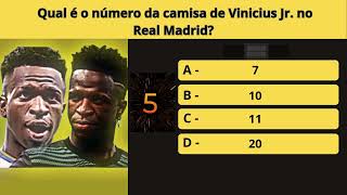 Vinícius Junior Quiz Você conhece o Vinícius Junior❓ quizdefutebol buuquiz [upl. by Leibman798]