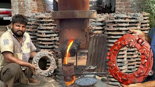 How Belarus Tractor Clutch Plate are Made  Casting  Process of Making Belarus Tractor Clutch Plate [upl. by Solhcin]