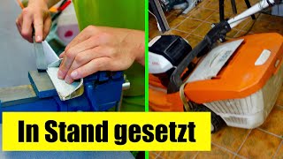 Wird die Reparatur gelingen  Stihl RMA 448 PC Akku Rasenmäher [upl. by Angelo714]