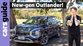 Mitsubishi Outlander 2022 review Allnew seven seater SUV tested in Australia  Toyota RAV4 beater [upl. by Ahcorb18]