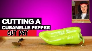 Cutting a Cubanelle Pepper [upl. by Raleigh653]