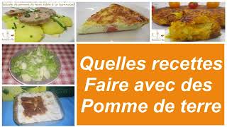 Quelles recettes faire avec des pomme de terre  5 idées de recettes spécial pomme de terre [upl. by Notloc995]