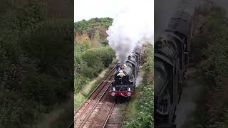 Steam power on Rattery Bank 7029 Clun Castle amp 5043 Earl of Mount Edgcumbe  The Mayflower shorts [upl. by Llerehc]