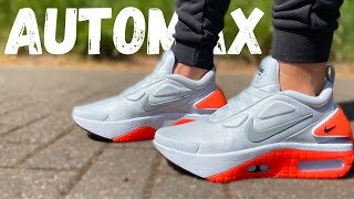 THE SELF LACING SNEAKERS FROM THE FUTURE NIKE ADAPT AUTOMAX REVIEW [upl. by Zebedee982]