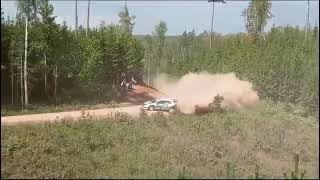 Marco Bulacia CRASH  WRC Rally Estonia 2023 [upl. by Ellenohs]