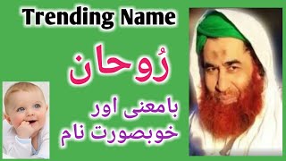 Roohan Name Meaning in Urdu Hindi  Ruhan  Roohaan  Rohaan  Muslim Baby Boys Names [upl. by Ruddy]