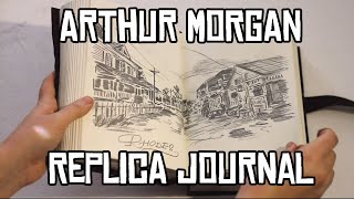 RDR2 Arthur Morgan handdrawn replica journal [upl. by Bohman854]