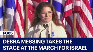 We will win Actress Debra Messing takes the stage at the March for Israel demonstration in DC [upl. by Nizam678]