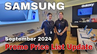 Samsung Promo Price List Update September 2024  Galaxy Z Flip 6  Z Fold 6  Galaxy S24 Series [upl. by Llertnahs]