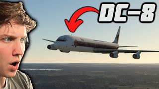 A FREE DC8 in Microsoft Flight Sim [upl. by Arahset145]