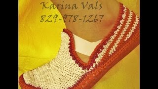 ⚠️ ALPARGATAS TEJIDAS A CROCHET PARA DAMAS PASO A PASO [upl. by Reeves]