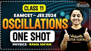 Oscillations Class 11 Physics One Shot  Class 11 Chapter 14  EAMCETNEETJEE 2024 KRD Madam [upl. by Notnyw1]