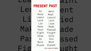 Present And Past Tense Verb1 amp Verb2 💯☑️ [upl. by Terrilyn]