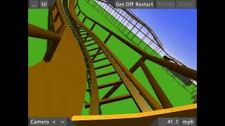 Troy  Ultimate Coaster 2  Wooden Coaster [upl. by Orlina]