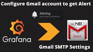 How to configure gmail account to get alert form grafana  How to Use Gmail SMTP Server [upl. by Rosenthal337]