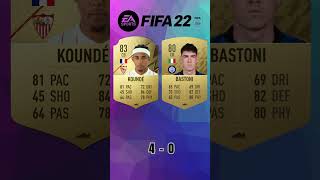 Kounde vs Bastoni 🔥 FIFA Evolution FIFA 1925 EAFC 25 [upl. by Zere]