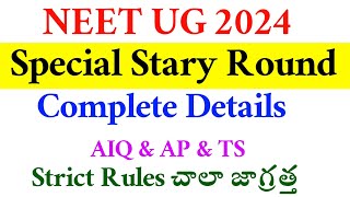 NEET UG 2024  Special Stray Vacancy Complete Details  Vision Update neetug [upl. by Aleacem]