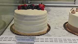 very DELICIOUS Berry Chantilly Cake Whole Foods  light nottosweet treat [upl. by Ylekalb156]