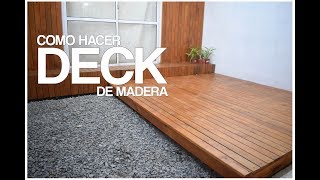 COMO HACER DECK DE MADERA FACIL  PROYECTO MUEBLE  By Easy [upl. by Riplex863]