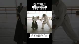 塩田剛三 黒帯会・研修会「手首の操作」（四） vol4 AIKIDO GOZO SHIODA 達人の教え 達人の技 shorts [upl. by Eisiam]